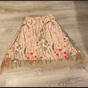 Anthroplogie Eva Franco Floral Skirt